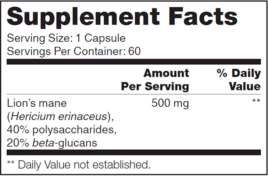 Hericium Erinaceus SAP (60 Capsules)