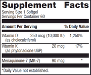 D3 10,000 + K (60 Softgels)