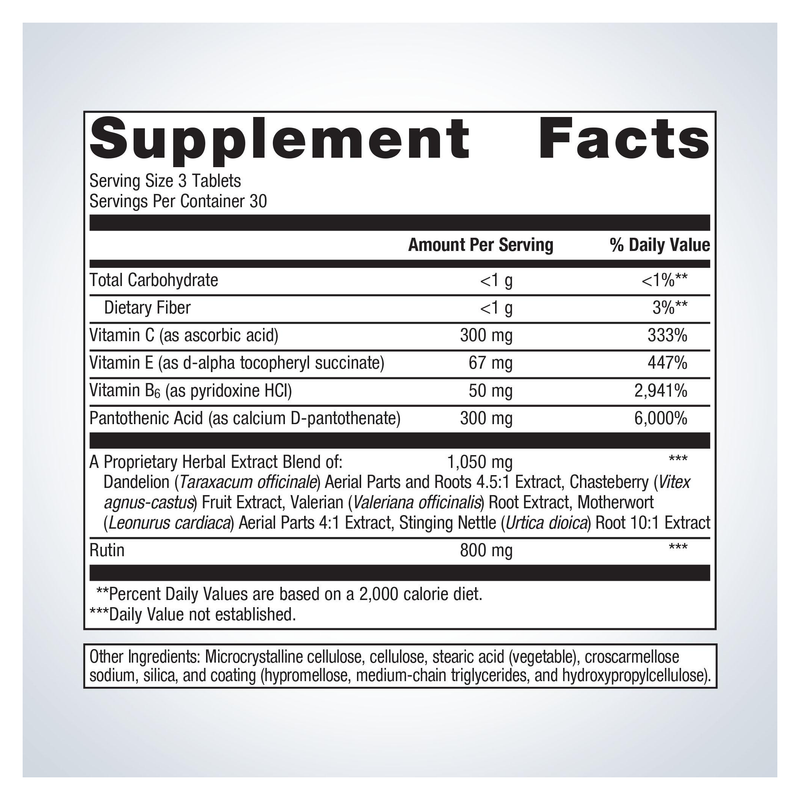 Fem EstroPlex (90 Tablets) — Supplement Facts