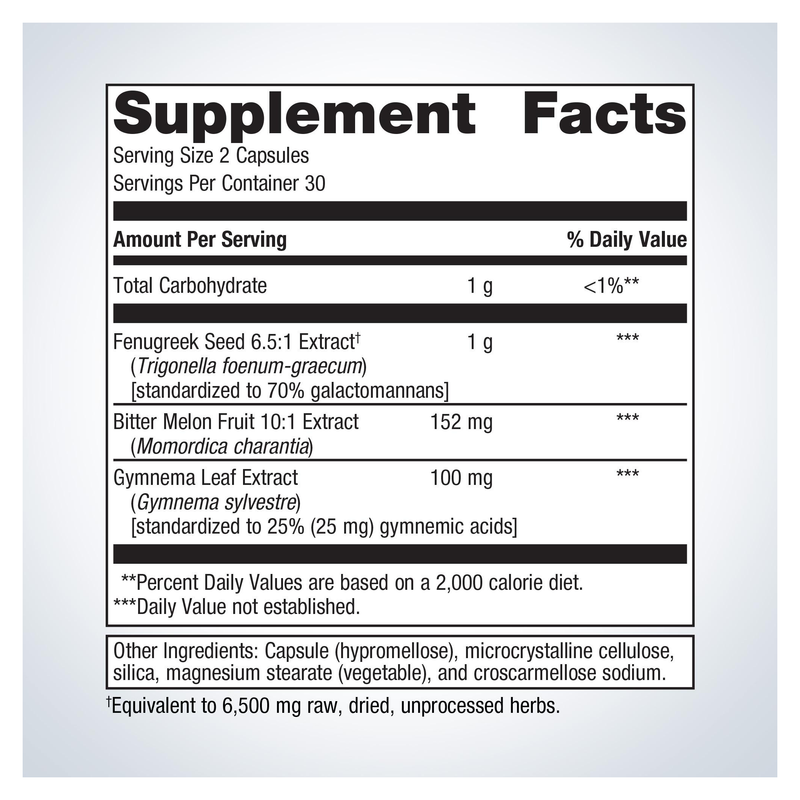 Fenugreek Plus (60 Capsules) — Supplement Facts