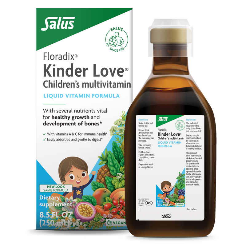 Floradix Kinder Love Gluten-Free Children's Multivitamin (8.5 oz Liquid)