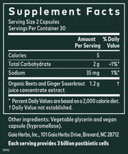 Ginger - Beet Postbiotic (60 Capsules)