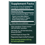 Lemon Balm & Ginkgo Liquid (30 ml)