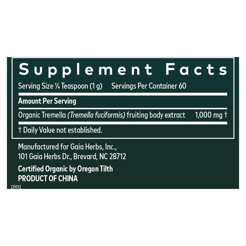 Tremella Mushroom Powder (2.12 oz)