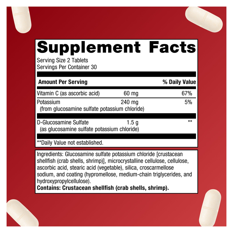 Glucosamine Sulfate 750 (60 Tablets) — Supplement Facts