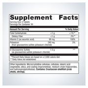 Glucosamine Sulfate (90 Tablets) — Supplement Facts