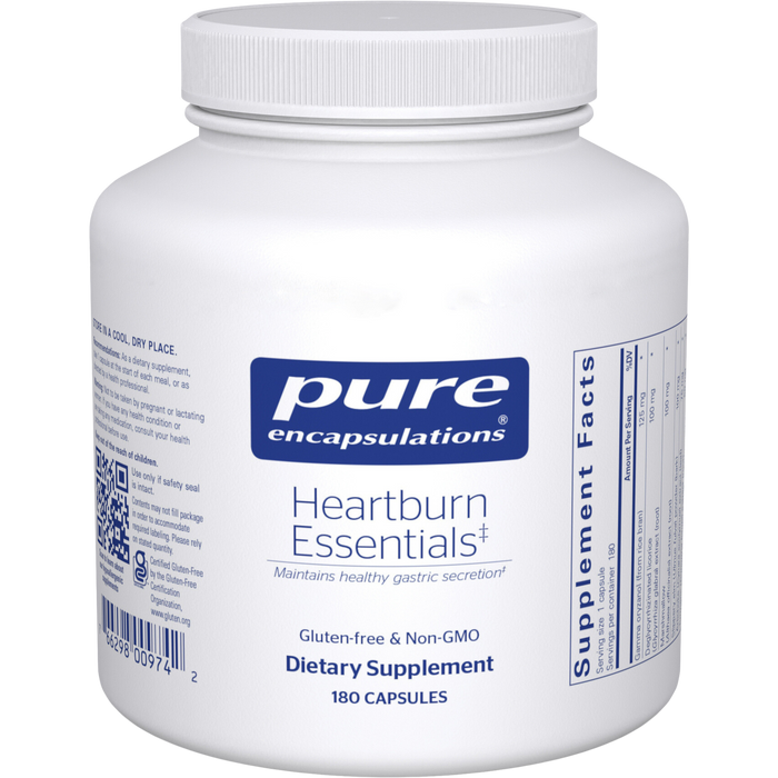 Pure Encapsulations - Heartburn Essentials - 180 Capsules 