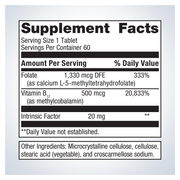 Intrinsi Vitamin B12-Folate — Supplement Facts