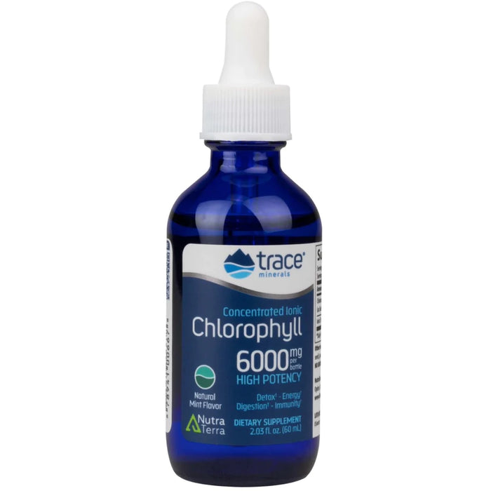Ionic Chlorophyll Liquid (2 Fluid Ounces)-Vitamins & Supplements-Trace Minerals-Mint-Pine Street Clinic