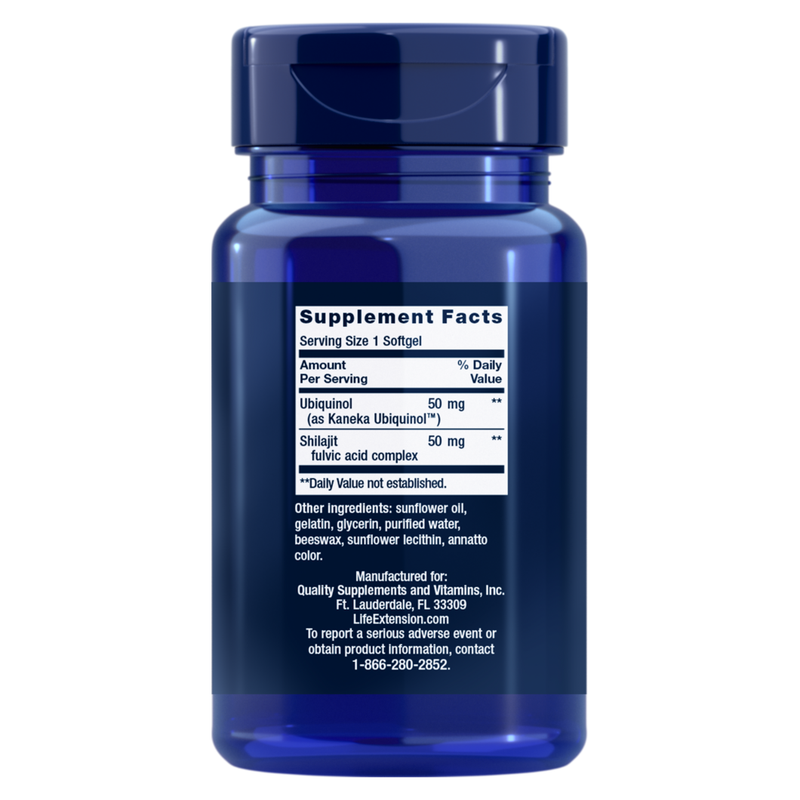 Super Ubiquinol CoQ10 with Enhanced Mitochondrial Support 50 mg (100 Softgels)