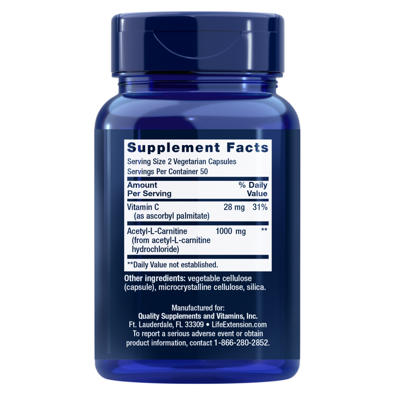 Acetyl-L-Carnitine (500 mg) (100 Capsules)