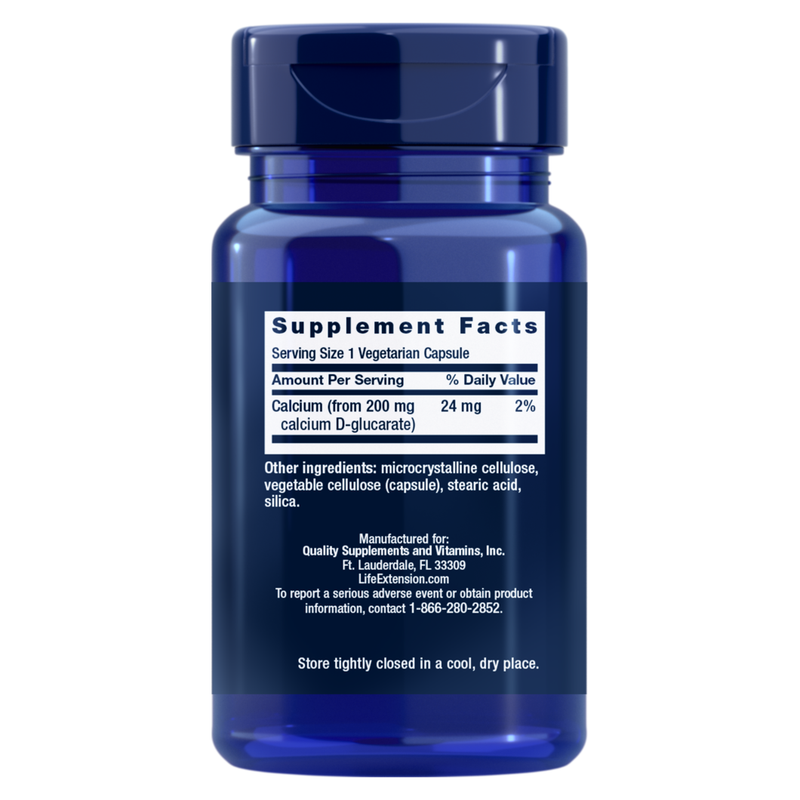Calcium D-Glucarate 200 mg (60 Capsules)