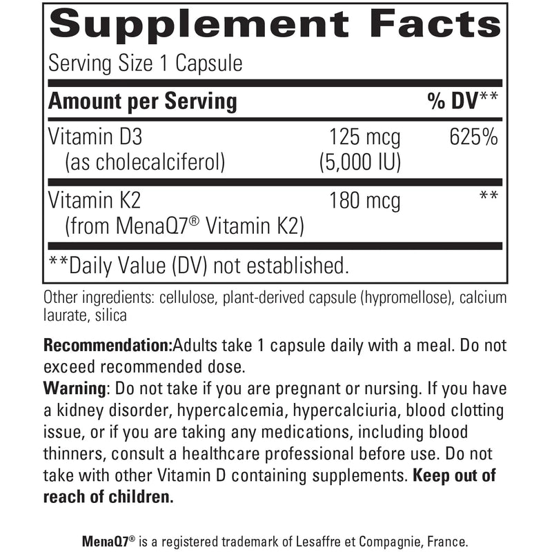 K2 + D3 (60 Capsules)