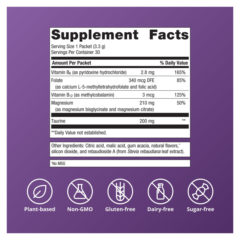 MagActive Magnesium Relax Powder (Stick Packs) (99 g) — Supplement Facts