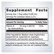MetaKids D3 Liquid (59 ml) — Supplement Facts