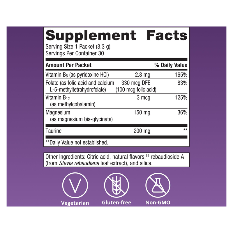 MetaRelax (Orange Citrus) (30 Packets) — Supplement Facts