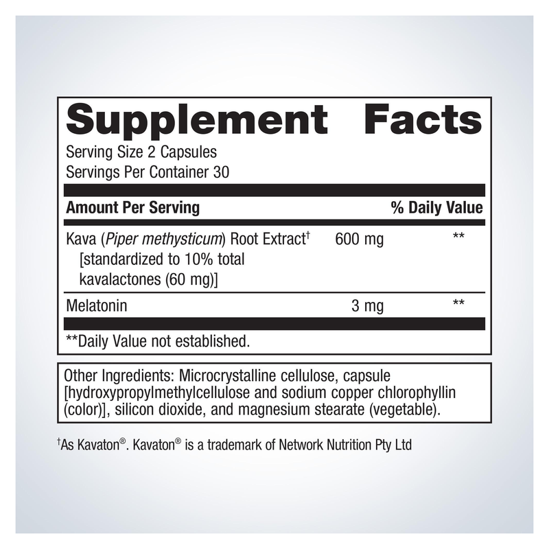 MetaSleep (60 Capsules) — Supplement Facts