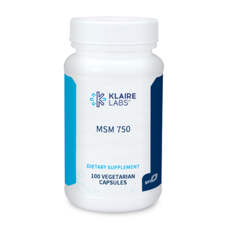 MSM 750 (100 Capsules)-Vitamins & Supplements-Klaire Labs - SFI Health-Pine Street Clinic