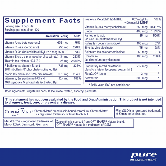 Multi t/d-Vitamins & Supplements-Pure Encapsulations-60 Capsules-Pine Street Clinic