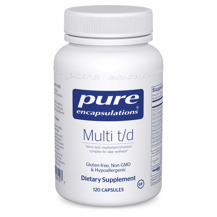 Multi t/d-Vitamins & Supplements-Pure Encapsulations-120 Capsules-Pine Street Clinic