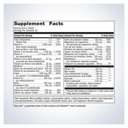 Multigenics Multivitamin (180 Tablets) — Supplement Facts