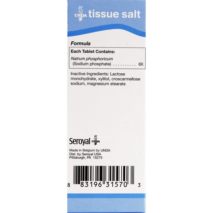 Natrium Phosphoricum 6X (Salt) (100 Tablets)-Vitamins & Supplements-UNDA-Pine Street Clinic