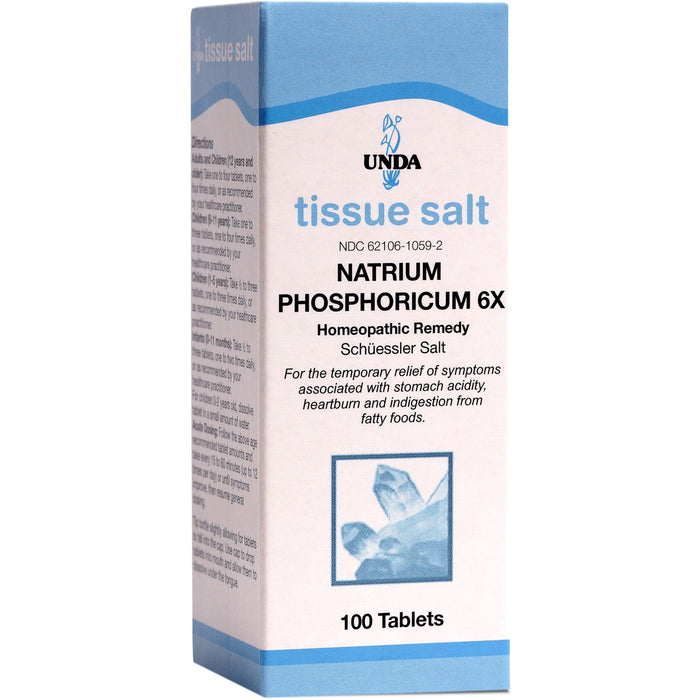 Natrium Phosphoricum 6X (Salt) (100 Tablets)-Vitamins & Supplements-UNDA-Pine Street Clinic