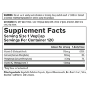 Vitamin D3 & K2 (120 Capsules)