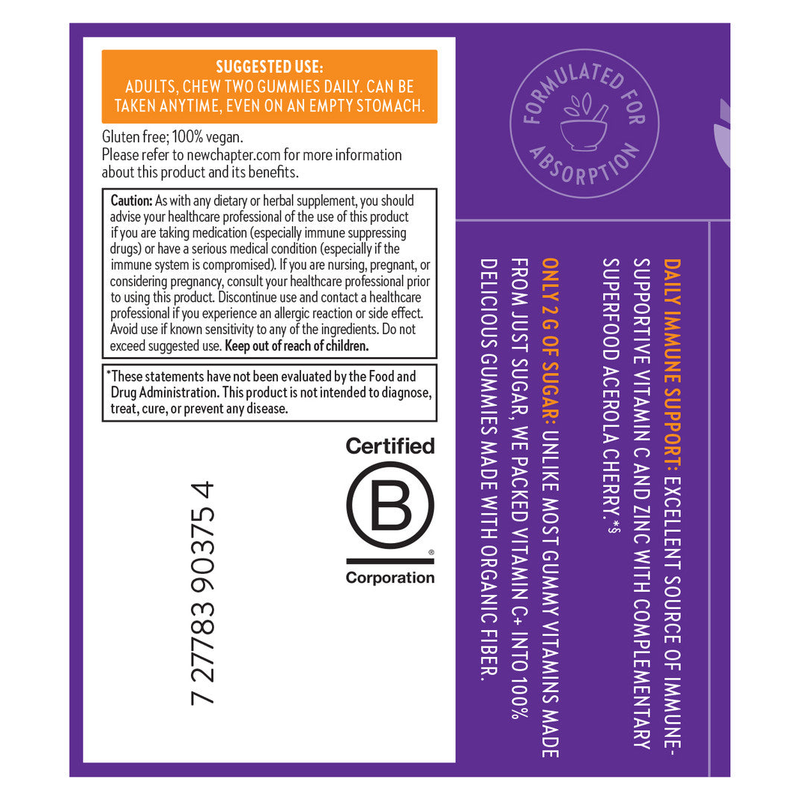 Immune Defense Vitamin C+ Gummy, Citrus (60 Gummies)