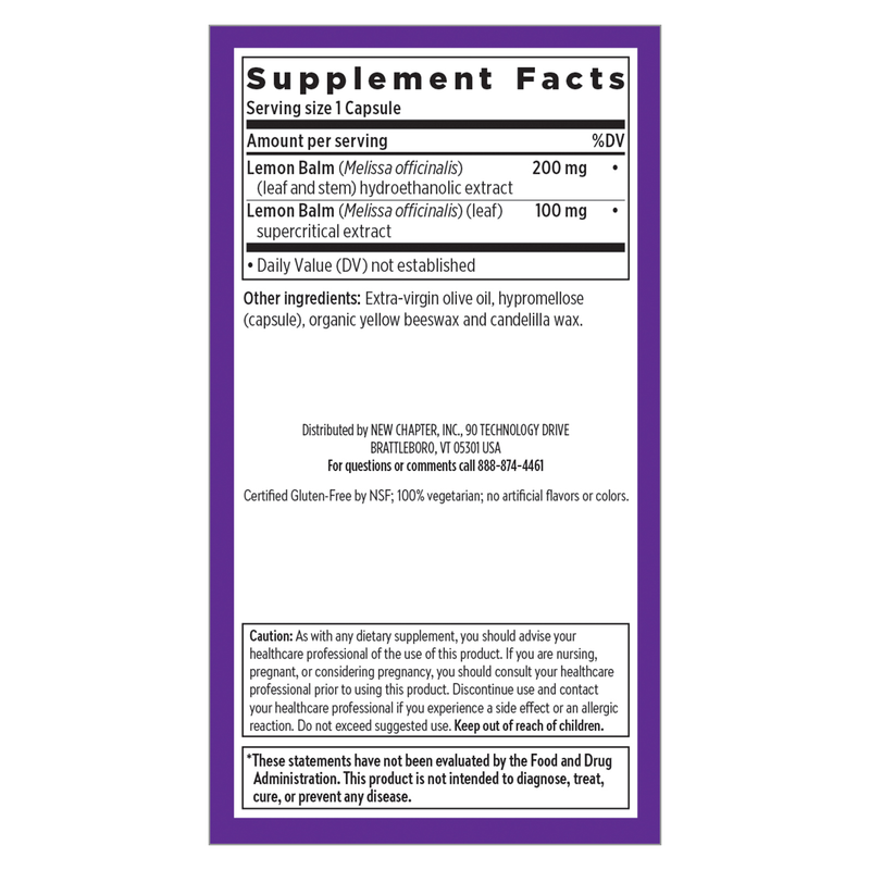 Lemon Balm Force (30 Capsules)