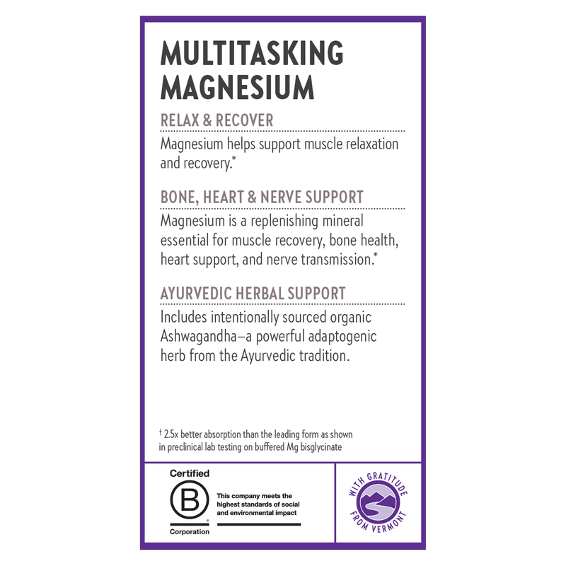 Magnesium + Ashwagandha Tablets (60 Tablets)