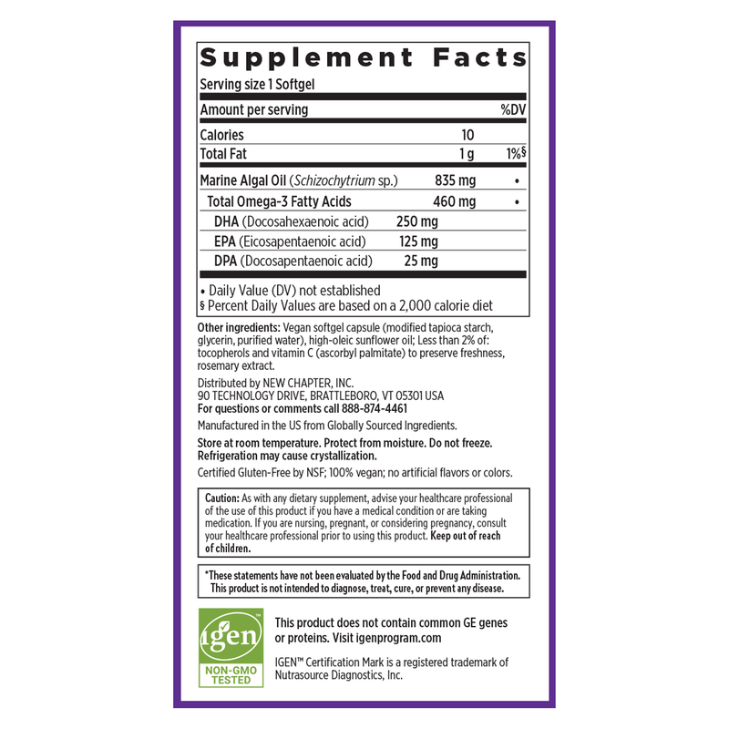 Vegan Omega 3 Complex (30 Softgels)