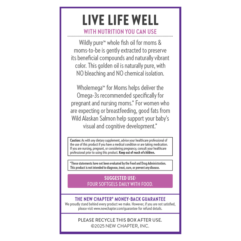 Wholemega for Moms (90 Softgels)