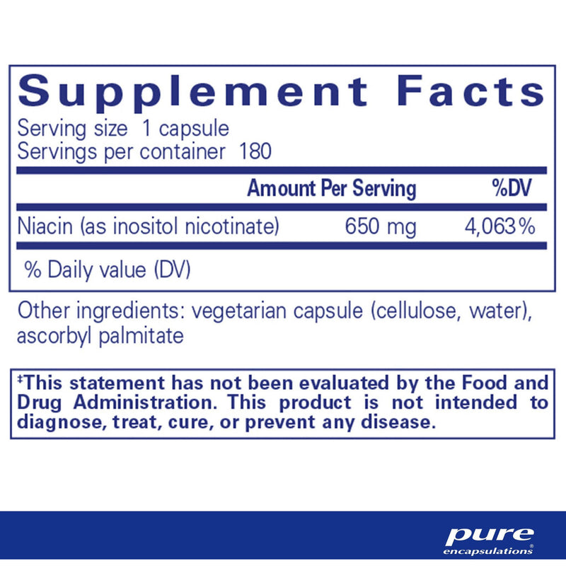 Niacitol (No-Flush Niacin) (650 mg) (180 Capsules)