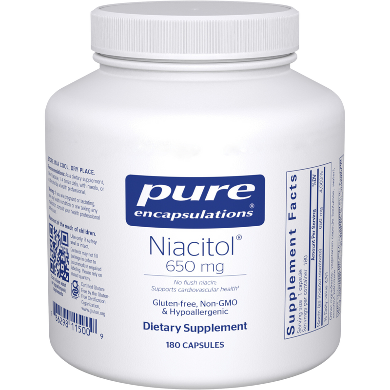 Niacitol (No-Flush Niacin) (650 mg) (180 Capsules)