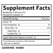 Organic Whole Husk Psyllium (340 g)