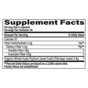 Organic Psyllium Fiber (180 Capsules)