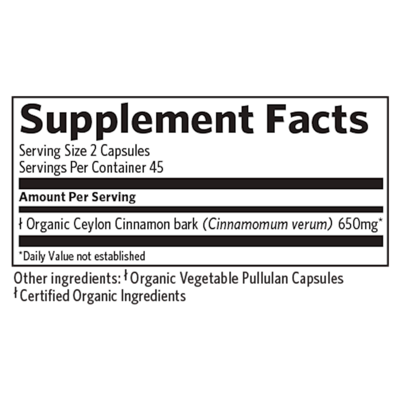 Ceylon Cinnamon (90 Capsules)