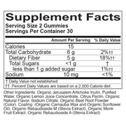 Organic Fiber Gummies, Strawberry (60 Gummies)