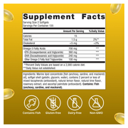 OmegaGenics Fish Oil EPA-DHA 300 mg (Lemon Lime) (270 Softgels) — Supplement Facts