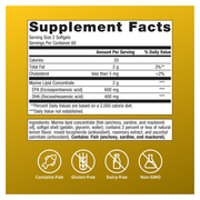 OmegaGenics Fish Oil EPA-DHA 500 mg — Supplement Facts