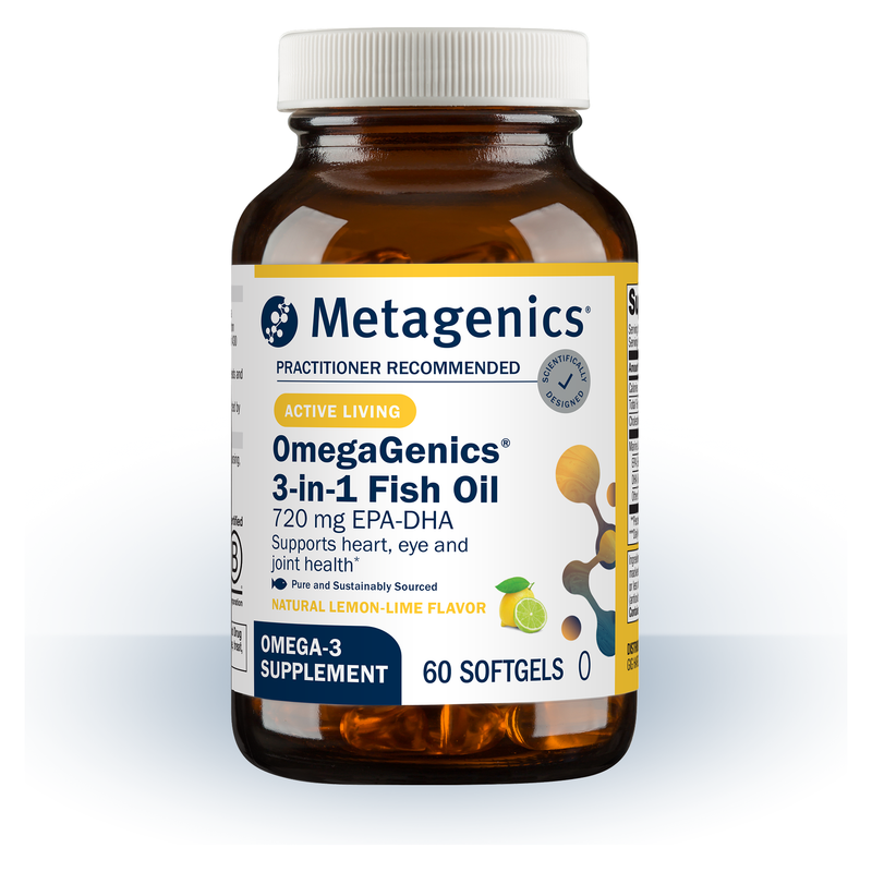 OmegaGenics 3-in-1 Fish Oil EPA-DHA 720 mg (Lemon-Lime)