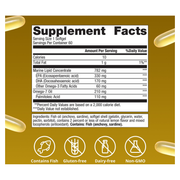 OmegaGenics Fish Oil Mega 10 (60 Softgels) — Supplement Facts