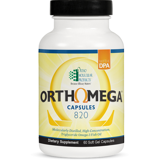 Orthomega (820 mg)-Ortho Molecular Products-60 Softgels-Pine Street Clinic