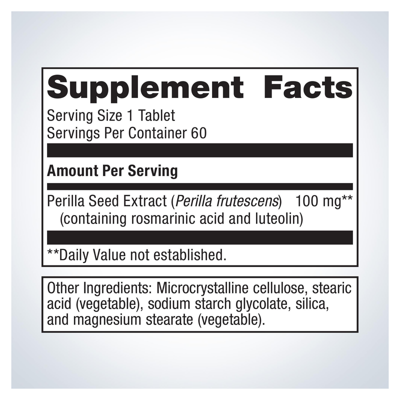 Perimine (60 Tablets) — Supplement Facts