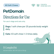 B ComplexVET (60 Soft Chews) - Directions for Use