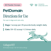 CollagenVET (150 Grams) - Directions for Use