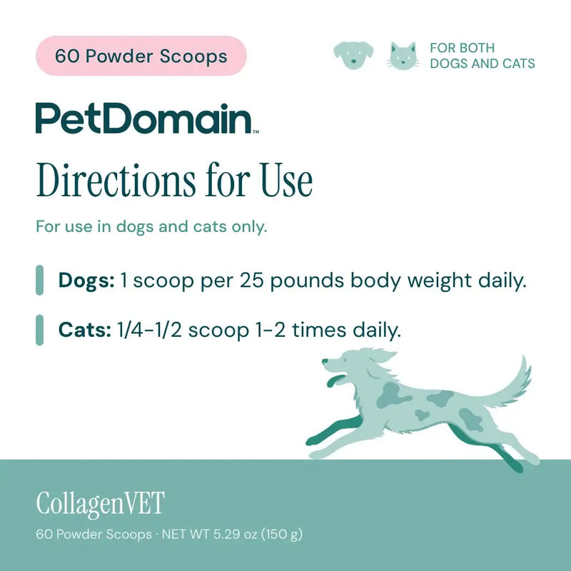 CollagenVET (150 Grams) - Directions for Use