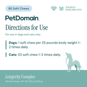 Longevity Complex (270 Grams) - Directions for Use