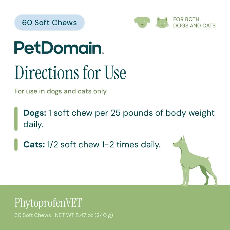 PhytoprofenVET (60 Soft Chews) - Directions for Use